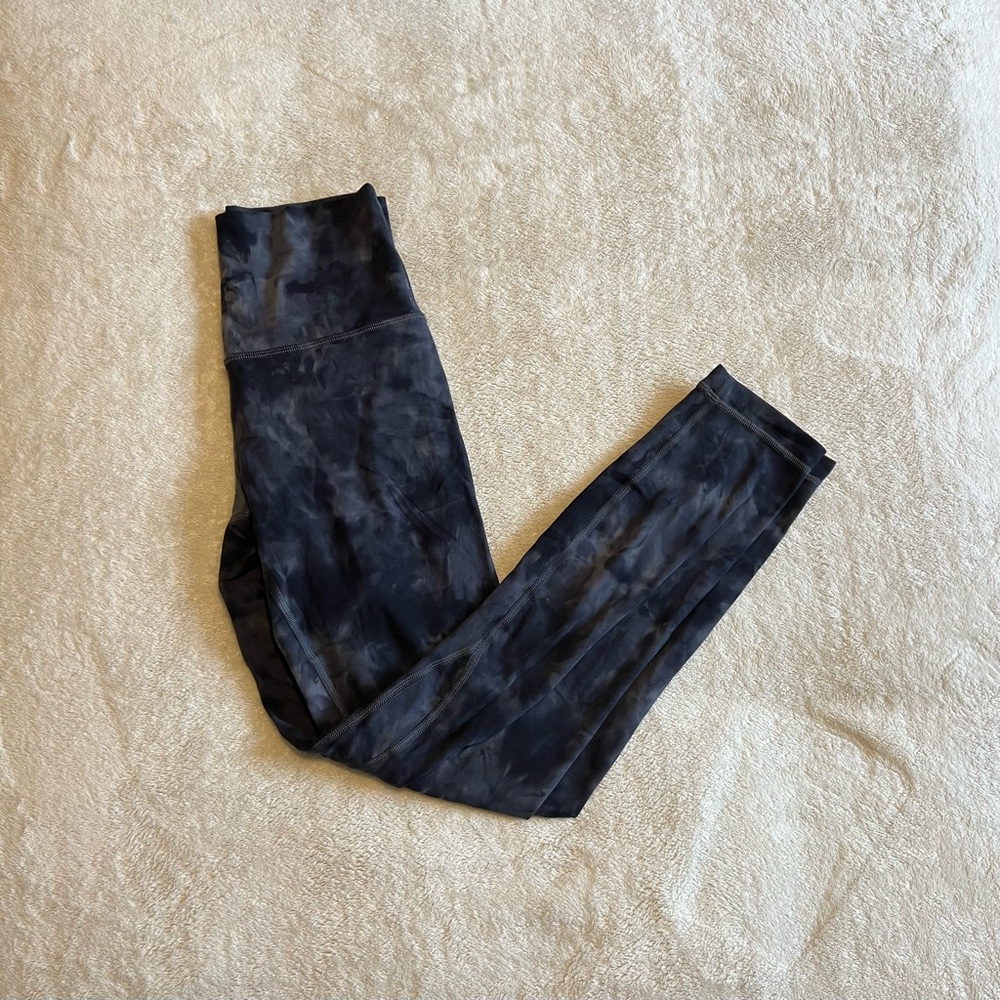 lululemon athletica Black Tie-Dye Leggings